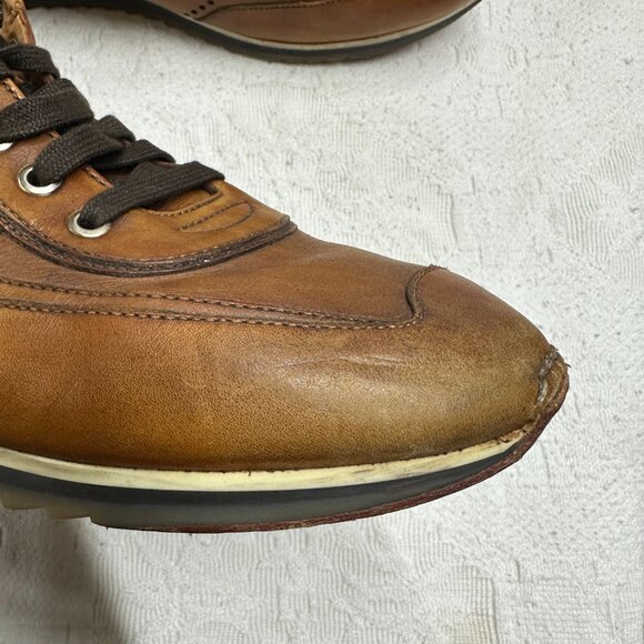 Magnanni Brown Cristian Dress Sneakers Leather Made in Spain Style 15745 main image 12